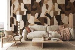 Geometric Deco Brown -Belartestudio Shop ASoftEmbrace GeometricDeco BAS05104070 Brown 1