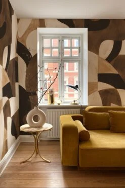 Geometric Deco Brown