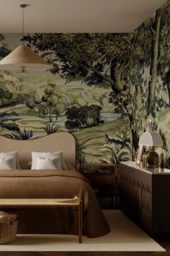 Verdant Tapestry Forest Green -Belartestudio Shop AntiqueDarkness VerdantTapestry BAS07305049 ForestGreen 1 nedashkiwsky