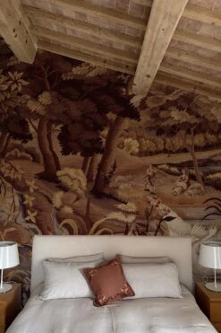 Verdant Tapestry Marsala Red -Belartestudio Shop AntiqueDarkness VerdantTapestry BAS07307034 MarsalaRed 1