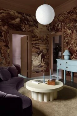 Verdant Tapestry Marsala Red