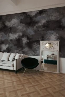 Impressionist Clouds Dark Blue -Belartestudio Shop ArtisticLuxury ImpressionistClouds BAS05501113 BlackBlue 2