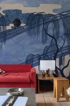 Asian Garden Blue -Belartestudio Shop AsianBlue AsianGarden BAS04502020 Blue 1