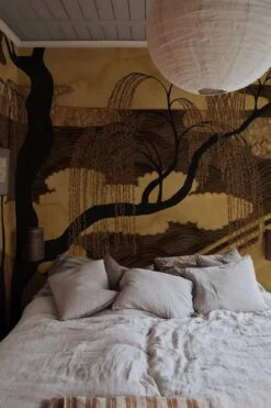 Asian Garden Golden Ochre -Belartestudio Shop AsianDeco AsianGarden BAS03201055 GoldenOchre 1