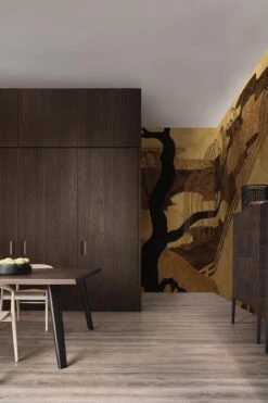 Asian Garden Golden Ochre -Belartestudio Shop AsianDeco AsianGarden BAS03201055 GoldenOchre 2