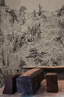 Tiger Ink Beige -Belartestudio Shop AsianDeco TigerInk BAS03204090 Beige 1