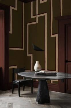 Shadow Lines Olive Green -Belartestudio Shop AsianLuxe ShadowLines BAS06807095 OliveGreen 1