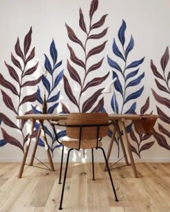 Climbing Leaf Blue -Belartestudio Shop Berrywoods ClimbingLeaves BAS00607020 Blue 3