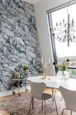 Calacatta Marble Dark Blue -Belartestudio Shop Big Bold CalacattaMarble BAS01103024 DarkBlue 3