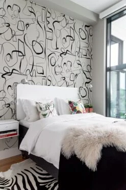 Line Work Faces Black