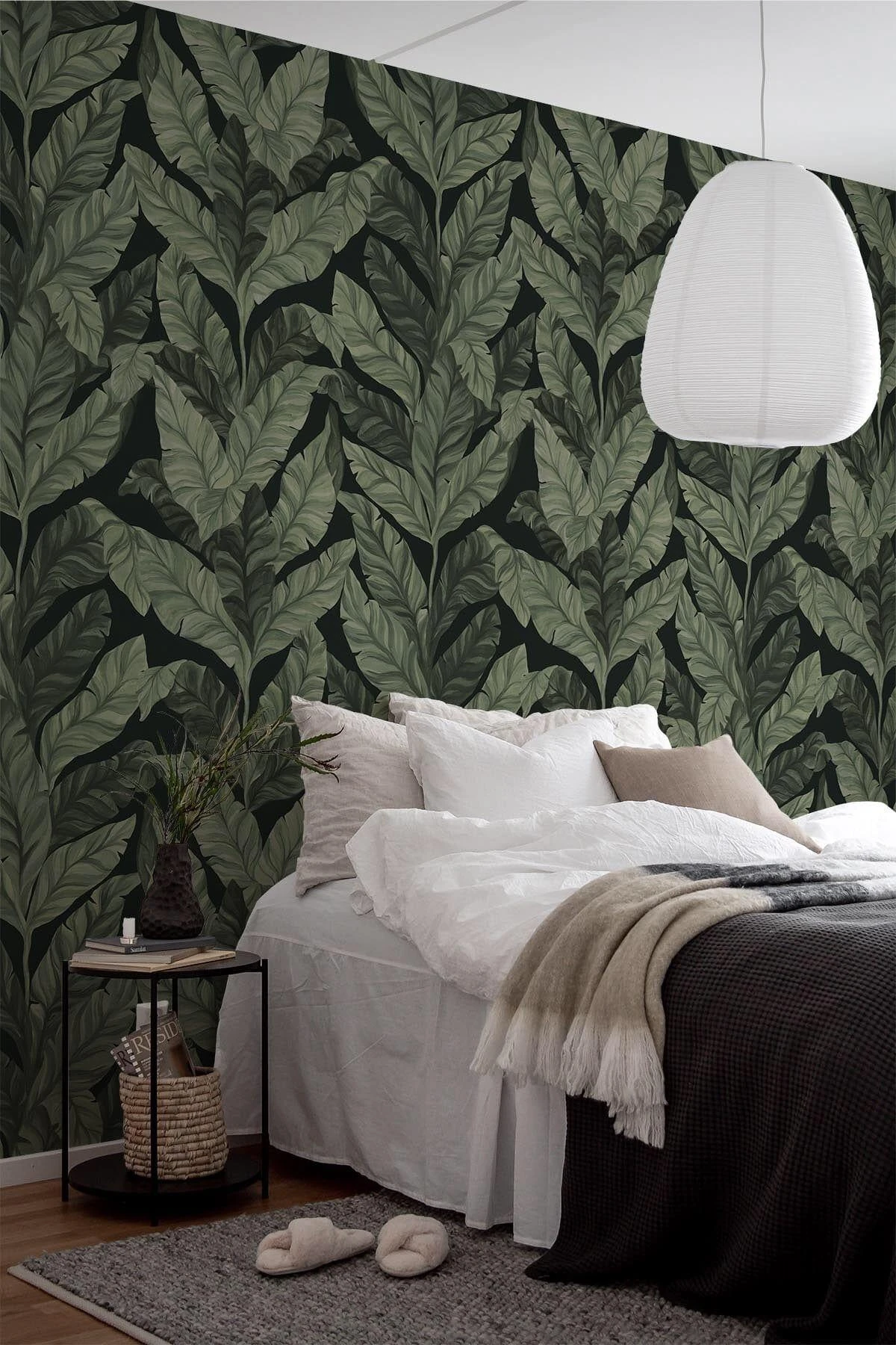 Tropical Leaves Black 1 Tropical Leaves Black