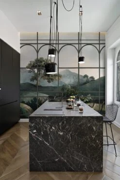 Vintage Landscape Arches Brown