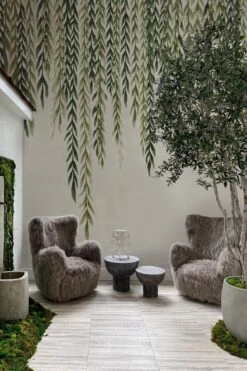 Biophilic Leaves Green Beige -Belartestudio Shop BiophilicSimplicity BiophilicLeaves BAS04407107 GreenBeige 6