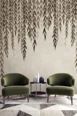 Biophilic Leaves Brown Beige -Belartestudio Shop BiophilicSimplicity BiophilicLeaves BAS04408108 BrownBeige 2