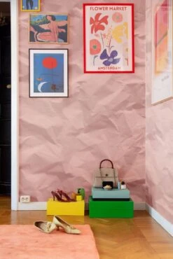 Paper Wrinkle Soft Pink