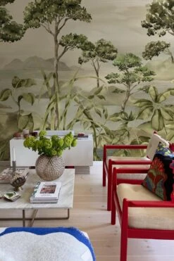 Misty Landscape Green