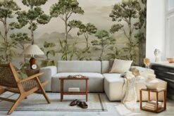 Misty Landscape Green -Belartestudio Shop BotanicalBliss MistyLandscape BAS06108040 Green 4