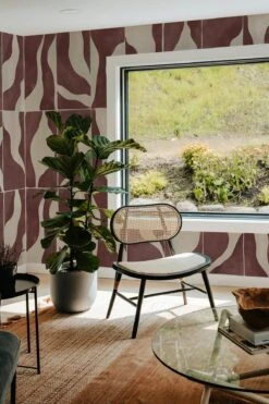 Natural Shapes Burgundy -Belartestudio Shop BotanicalBliss NaturalShapes BAS06104035 Burgyndy 5