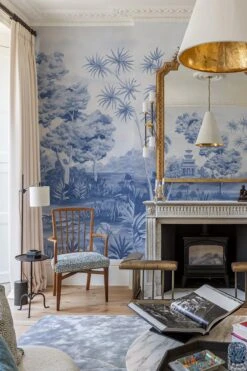 Caribbean Landscape Blue -Belartestudio Shop CaribbeanDreams CaribbeanLandscape BAS07810020 Blue 3