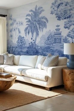 Caribbean Landscape Blue -Belartestudio Shop CaribbeanDreams CaribbeanLandscape BAS07810020 Blue 6