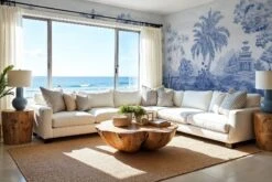 Caribbean Landscape Blue -Belartestudio Shop CaribbeanDreams CaribbeanLandscape BAS07810020 Blue 7