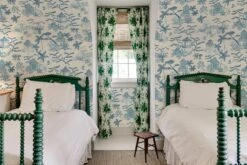 Tropical Island Toile Blue -Belartestudio Shop CaribbeanDreams TropicalIslandToile BAS07802020 Blue 1