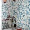 Tropical Island Toile Blue