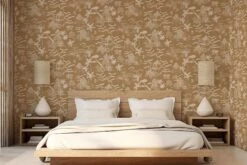 Tropical Island Toile Ochre -Belartestudio Shop CaribbeanDreams TropicalIslandToile BAS07803078 Ochre 3