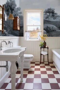 Vintage Landscape Blue -Belartestudio Shop CaribbeanDreams VintageLandscape BAS07812020 Blue 2 overdalehouse