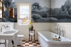 Vintage Landscape Blue -Belartestudio Shop CaribbeanDreams VintageLandscape BAS07812020 Blue 3 overdalehouse 1