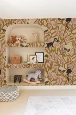 Climbing Monkeys Dusty Yellow -Belartestudio Shop ChildhoodDreams ClimbingMonkeys BAS01204051 DustyYellow 2