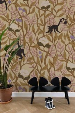 Climbing Monkeys Dusty Yellow -Belartestudio Shop ChildhoodDreams ClimbingMonkeys BAS01204051 DustyYellow 3