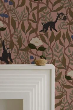 Climbing Monkeys Dusty Pink -Belartestudio Shop ChildhoodDreams ClimbingMonkeys BAS01206037 DustyPink 4