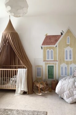 House Dusty Yellow -Belartestudio Shop ChildhoodDreams House BAS01212051 DustyYellow 3