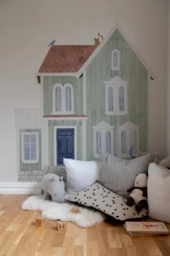 House Dusty Green -Belartestudio Shop ChildhoodDreams House BAS01213041 DustyGreen 1