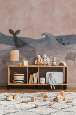 Ocean Creatures Dusty Pink -Belartestudio Shop ChildhoodDreams OceanCreatures BAS01210037 DustyPink 2