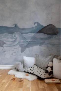 Ocean Creatures Dusty Blue -Belartestudio Shop ChildhoodDreams OceanCreatures BAS01211023 DustyBlue 4