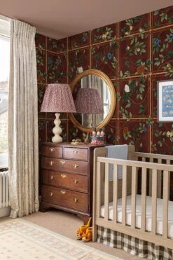 Chinoiserie Check Marsala Red -Belartestudio Shop ChinoiserieOasis ChinoiserieCheck BAS07702034 MarsalaRed 1