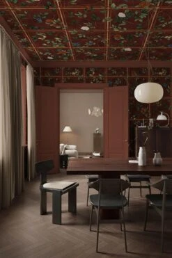 Chinoiserie Check Marsala Red