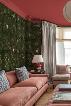 Chinoiserie Check Dark Green