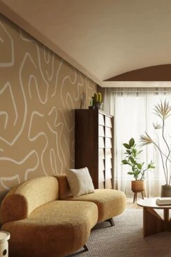 Artistic Lines Mustard -Belartestudio Shop ContrastElements ArtisticLines BAS04206055 Mustard 2