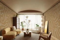 Artistic Lines Mustard -Belartestudio Shop ContrastElements ArtisticLines BAS04206055 Mustard 4