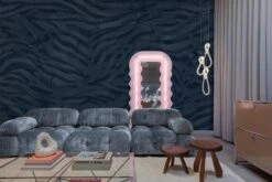 Eclectic Zebra Dark Blue -Belartestudio Shop DarkElegance EclecticZebra BAS01409024 DarkBlue 3