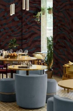 Eclectic Zebra Burgundy -Belartestudio Shop DarkElegance EclecticZebra BAS01410038 DarkWine 4