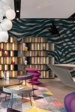 Eclectic Zebra Teal -Belartestudio Shop DarkElegance EclecticZebra BAS01411027 Teal 5