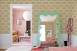 Rectangular Embroidery Pastel Yellow -Belartestudio Shop DecoDecadens RectangularEmbroidery BAS01608053 PastelYellow 2