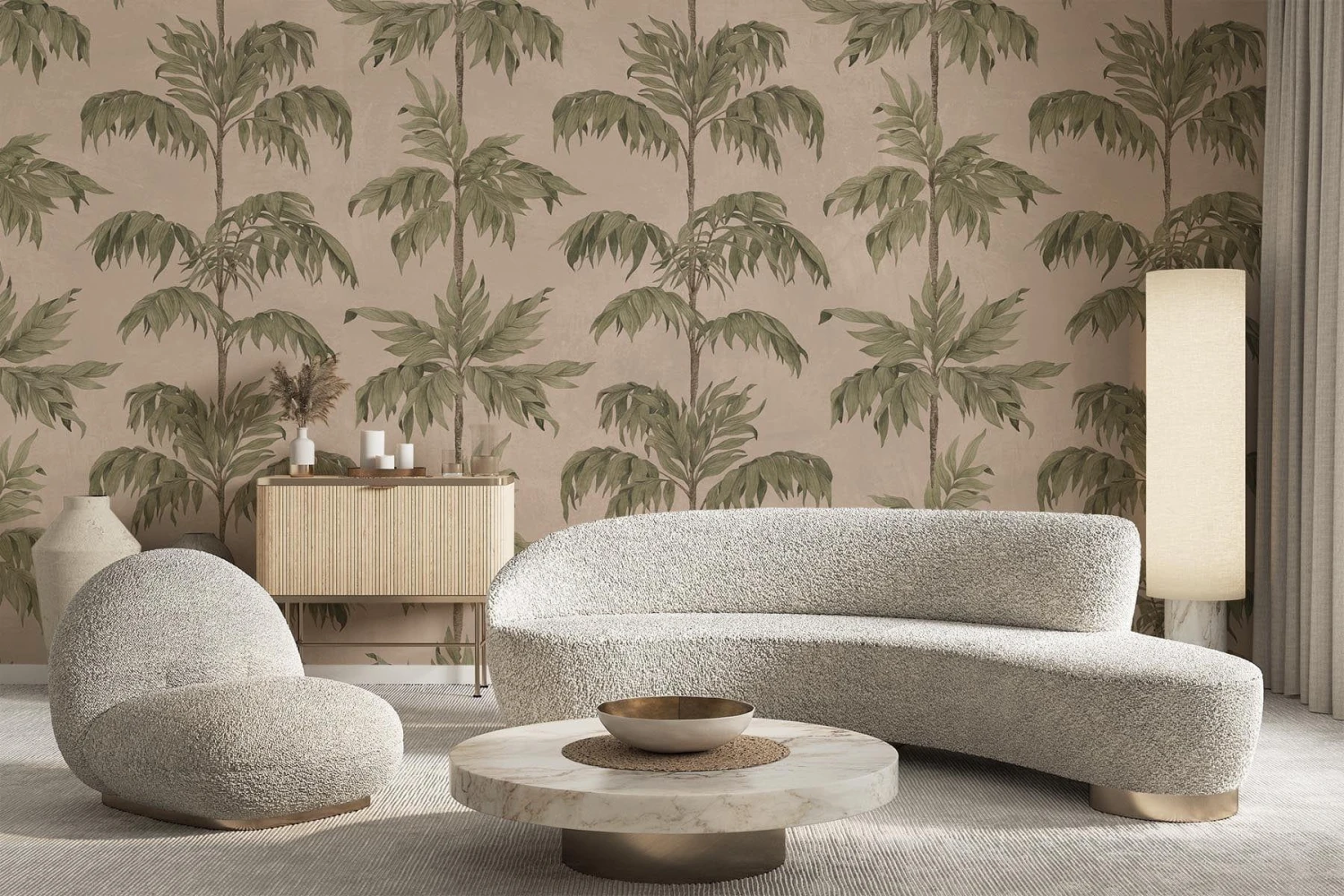 Vintage Palm Tree Soft Pink 6 Vintage Palm Tree Soft Pink - Image 6