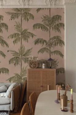 Vintage Palm Tree Soft Pink 9 Vintage Palm Tree Soft Pink -Belartestudio Shop DecoDecadens VintagePalmTree BAS01601031 SoftPink 4