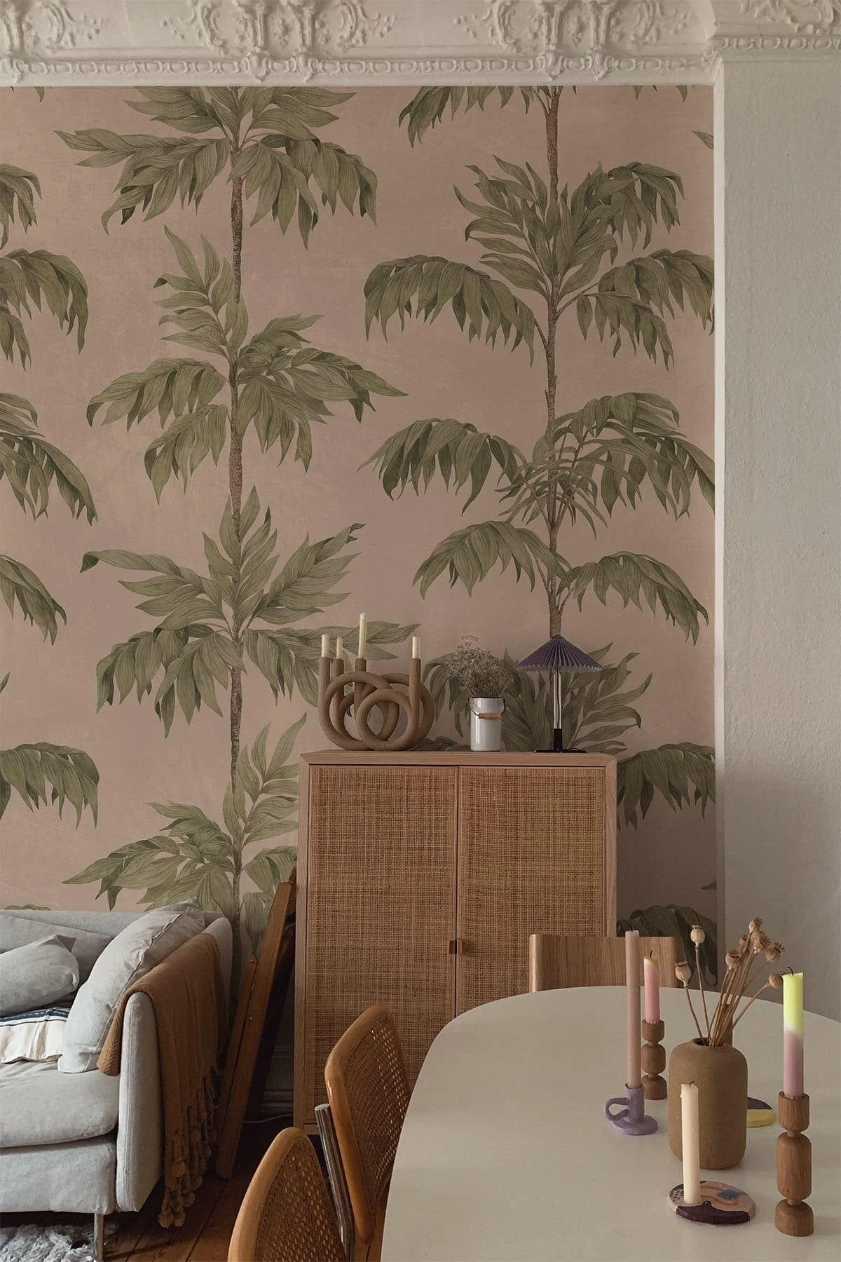 Vintage Palm Tree Soft Pink 4 Vintage Palm Tree Soft Pink - Image 4