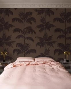 Vintage Palm Tree Burgundy